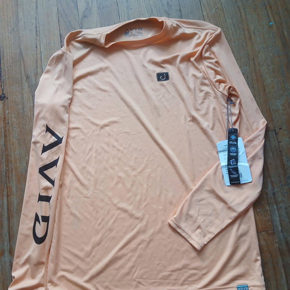 Men's Orange Long Sleeve Shirt